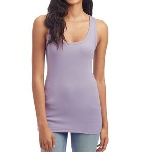 Splendid Cotton Blend Tank Top Sleeveless Top Purple